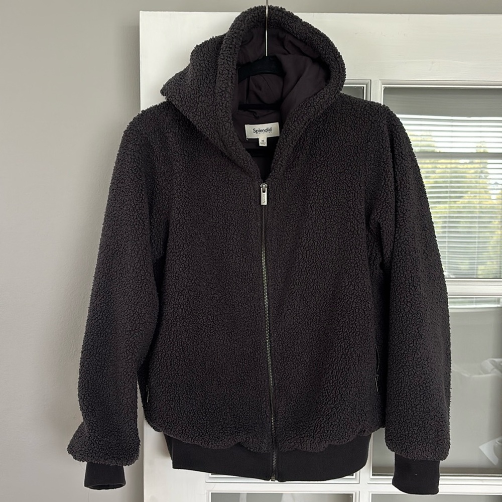 Splendid Hooded Sherpa Jacket